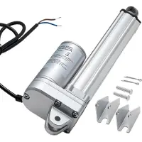 Vevor 12V lineær aktuator, 152,4 mm slaglengde IP65 vanntett lineær aktuator, 3000N 5 mm/s bevegelsesaktuatorer med monteringsbraketter for solcellesporere, industrimaskiner, døråpner