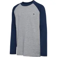 Hummel Genser - HmlJR - Dress Blues m. Logo - - 5-6 år (110-116) - Genser