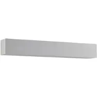 LINDBY vegglampe Santino, 51 cm, gips, G9, lakkerbar