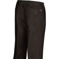 Brühl Jeans med strikk i livet - koksgrå/svart