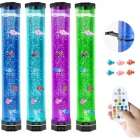 Vevor boblerørlampe 16 farger 80 cm sensorisk akvarielampe for lindring og beroligelse