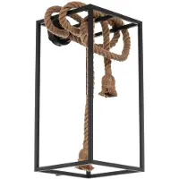 LUCANDE Vlados vegglampe, bur, 54 cm