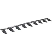 Vevor Skuffetannstang, 72'', Kraftig traktorskuffe med 9 tenner for lastertraktor, kompaktlaster, 4560 lbs lastekapasitet, bolt-på-design, for effektiv jordgraving og skuffebeskyttelse