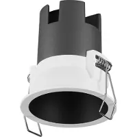 Osram LED innfelt spot TWIST, hvit/svart, 830, Ø 7 cm metall