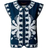 Pepe Jeans for woman. PL402531 Waistcoat Heaven navy (S), Casual, Cotton