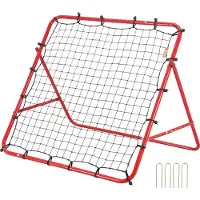 Vevor Fotball Rebounder Rebound Nett, Kickback 99,1x99,1 cm, Bærbare Fotballtreningsgaver, Komplett Målnett, Hjelpemidler og Utstyr for Barn, Tenåringer og Alle Aldre, Enkel Oppsett og Perfekt Oppbeva