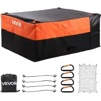 Vevor lasteplanveske, vanntett 840D PVC, 51,18 x 40,16 x 21,85 tommer (26 cu. ft), kraftig lasteveske for lasteplan med strikksnorer, nett og karabinere, passer til en rekke SUV-er og pickup-lastebile