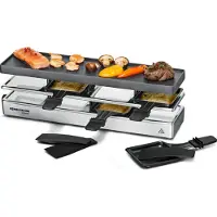 Rommelsbacher RC 800, 4 person(er), Aluminium, 1 zone(s), Svart, Sølv, Rektangulær, Status