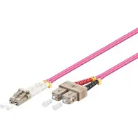 Pro Fiber Optical LC - SC OM4 - 10m - Rød - 10 meter
