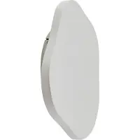 LINDBY LED-vegglampe Nielson, hvit, gips, 30 x 30 cm