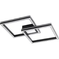 LUCANDE Smart LED-taklampe Tjado, 85 cm, svart, RGB, CCT