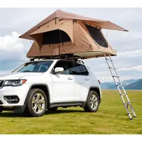 Vevor Taktelt med hardt skall, Naturnest Taktelt med hardt skall for 2-3 personer, Sammenleggbart taktelt med teleskopstige, madrass, PVC-trekk, vanntett for Jeep, SUV, varebil, pickup