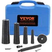 Vevor 52 deler spesialtilpasset foringslager og tetningsdriversett, girkassehjulaksellagerbane, tetningsdriverinstallatør og avtrekker, 18–65 mm og 74 mm metriske skiver, foringsfjerningsverktøysett f