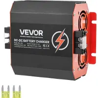 Vevor 12V 20A DC til DC batterilader, 250W, innebygd batterilader for blysyre, litium, AGM, GEL og overfylte batterier, smart flertrinnslading, for bobiler, nyttekjøretøy, båter, yachter