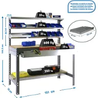 Simonwork (bancos De Trabajo) Bt1 Box Metallhylle 1445x1510x760 Mm