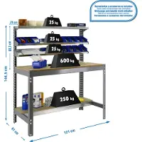 Simon Rack Simonwork (bancos De Trabajo) Bt1 Arbeidsbenk 1445x1210x610 Mm