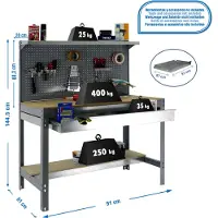Simonwork (bancos De Trabajo) Bt3 Box Metallhylle 1445x910x610 Mm