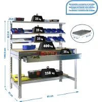 Simon Rack Simonwork (bancos De Trabajo) Bt1 Box Arbeidsbenk 1445x910x610 Mm