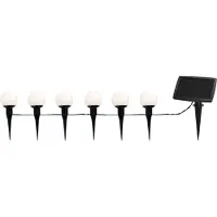 Star Trading LED-solcellelenke kombo, 6 lyskilder, IP44, plast
