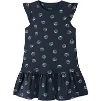 Name it Kjole - NmfVida - Navy Blazer/Sea Skjell - - 2 år (92) - Kjole