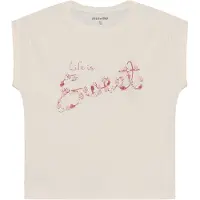 Minymo T-skjorte - Vanilla Ice m. Blomster - - 7 år (122) - T-skjorte