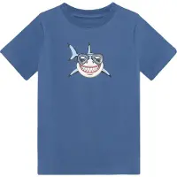 Minymo T-skjorte - Nederlandsk Blue m. Hai - - 4 år (104) - T-skjorte