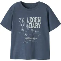 Name it T-skjorte - NmmFeather - Vintage Indigo - - 2 år (92) - T-skjorte