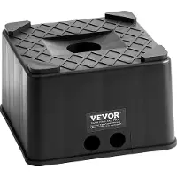 Vevor Jekkblokk for tilhengere, 15 cm høy, kraftig nivelleringsblokk for bobiler med kapasitet på 2700 kg, jekkstativ for bobiler, motorsykkelstativ, krakk, campingvogntilbehør for campingvogner, femt