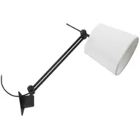 LUCANDE vegglampe Caelia, støpsel, svart, tekstil, E27