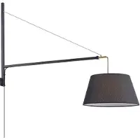 LUCANDE vegglampe Beleza, høyde 150 cm, uttrekkbar, tekstil