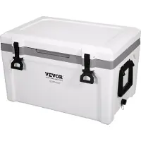 Vevor Isolert Bærbar Kjøleboks, 52 qt, Rommer 50 Bokser, Isbevarende Hard Kjøleboks med Robust Håndtak, Isboks Matboks for Camping, Strand, Piknik, Reiser, Utendørs, Holder Is i Opptil 6 Dager