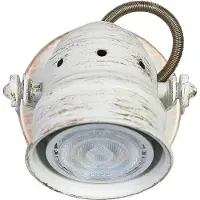 LINDBY veggspot Leonor, hvit, metall, 1 lyskilde, 9,5 cm