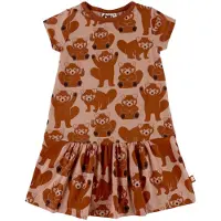 DYR -Cph Kjole - Animal zanzi - Light Leire Multi rød Panda - - 4 år (104) - Kjole