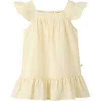 Lil´ Atelier Lil' Atelier Kjole - NmfFolly - Coconut Melk/Sahara-solen - - 7 år (122) - Kjole