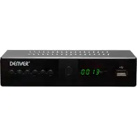 Denver DVBS-206HD satellittmottaker / DVB-S2-dekoder med HDMI, SCART, LAN og USB-opptak
