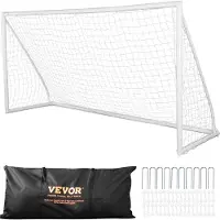 Vevor bærbart fotballmål, 3,6 x 1,8 m fotballnett, fotballnett for voksne og barn i hagen, stort treningsfotballnett, sett med treningsmål for ungdom, allværs fotballmål for utendørs bruk med bærevesk