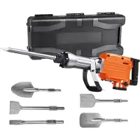 Vevor Borhammer Demolition Jack Hammer Betongbryter 2200W elektrisk hammer 6 meiselbits