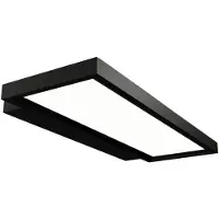 Arcchio LED-vegglampe til kontor Rick svart. universalhvit
