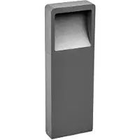 LUCANDE LED-sokkellampe Leya, 35 cm, antrasitt, metall, IP54