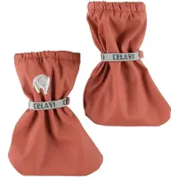 CeLaVi Fotpose m. Fleece - PU - Redwood - - 0-1 år (50-80) - Overtrekkssko