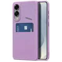 DUX Samsung Galaxy S25 Edge Rafi II magnetisk-deksel med kickstand og kortspor - Lilla