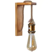 LINDBY Helou tre-vegglampe med synlig fatning