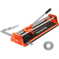 Vevor 430 mm manuell flisekutter for vegg og polerte fliser, doble skinner for presis kutting, wolframkarbidhjul, sklisikkert håndtak, trykkstang med forskyvningsbeskyttelse, presise kutt for proffer