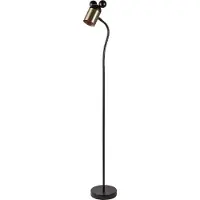 GTV gulvlampe Mouse LP-MOUS-11-DEC gulvstående lampe 1x25W E27 svart/gull