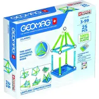 Geomag Magnetsett - Classic+ Resirkulert - 25 Deler - - OneSize - Magnetisk leketøy