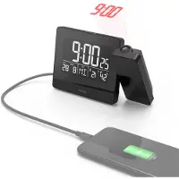 Hama Plus Charge - Alarmklokke - elektronisk - skrivebord - svart