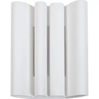 LINDBY vegglampe Novali, hvit, gips, opp/ned, 26 cm, G9