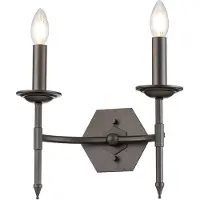 ELSTEAD Vegglampe Crown, 2 lyskilder