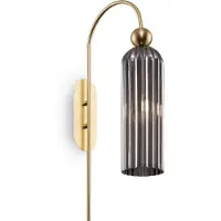 Maytoni Antic vegglampe, grå glasskjerm