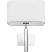 LUCANDE Vegglampe Jettka med tekstilskjerm og bryter